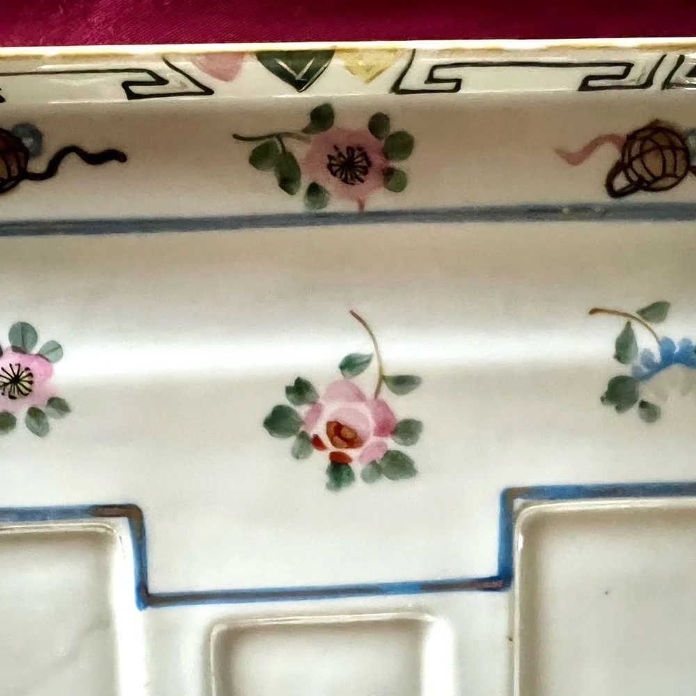 Inkwell or spice jar set, highly collectible,porcelain Nippon marked M Morimura - Picture 7 of 12